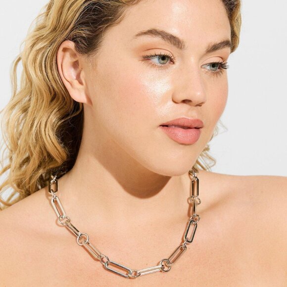 torrid Jewelry - TORRID 22" Silver Link Necklace with Toggle NEW